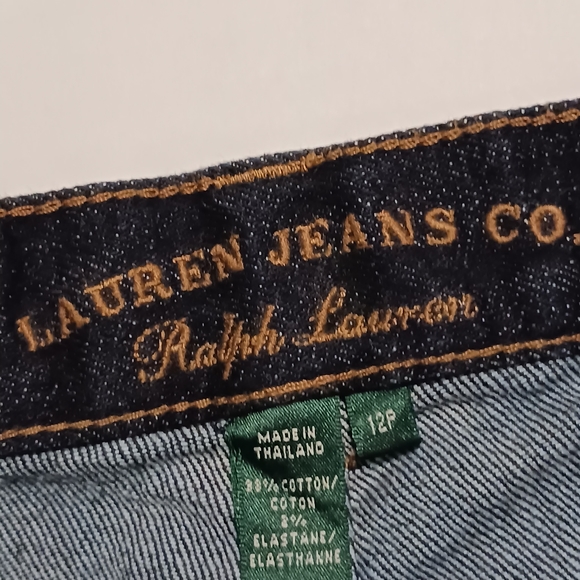 LAUREN JEANS CO RALPH CLASSIC STRAIGHT Sz12P, Dark Blue - Picture 3 of 9